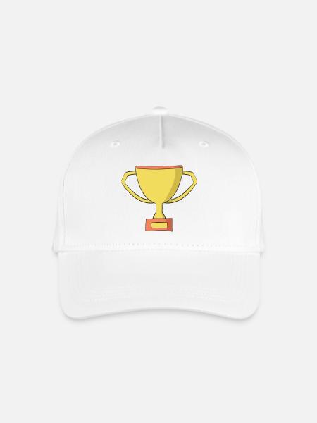Pokal - Kinder Bio Basecap - Weiß