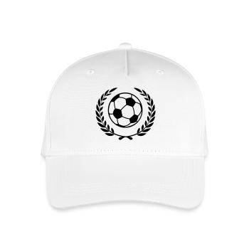 Sieger Fußball - Kinder Bio Basecap - Weiß - Vorne