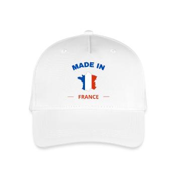 Made in France - Organic Kids’ Baseball Cap - white - Front