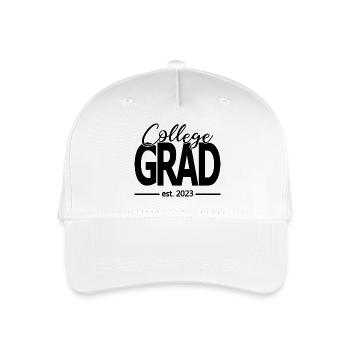 College Grad Est. 2023 Graduated Graduation Party - Organic Kids’ Baseball Cap - white - Front