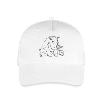 Nashorn - Kinder Bio Basecap - Weiß - Vorne