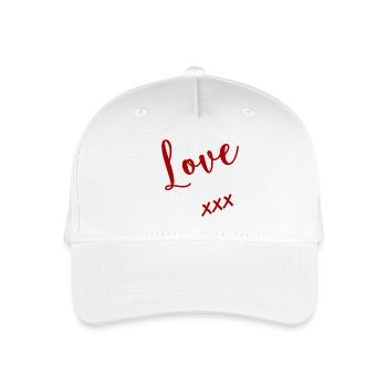 I LOVE YOU. VALENTINE'S DAY. Bachelorette party. I LOVE YOU - Organic Kids’ Baseball Cap - white - Front