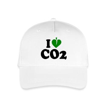 I love co2 - Kinder Bio Basecap - Weiß - Vorne
