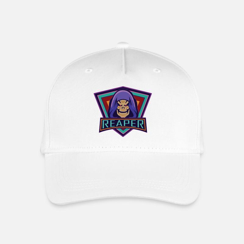 Grim Reaper Reaper. - Organic Kids’ Baseball Cap - white