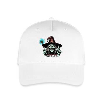 Süßigkeiten oder ein Zauber ?? - Kinder Bio Basecap - Weiß - Vorne