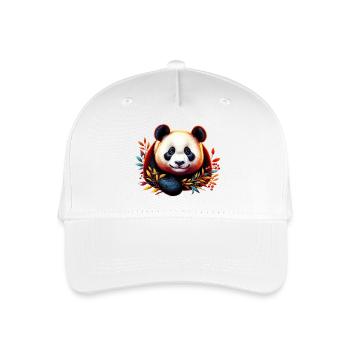 Panda - Kinder Bio Basecap - Weiß - Vorne