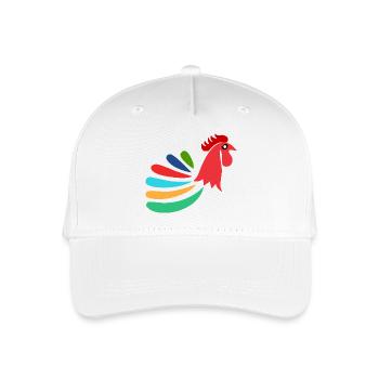 COQ. CHEVAL. POULE. COQ. ANIMAL. OISEAU. LICORNE. - Casquette de baseball bio Enfant - blanc - Devant
