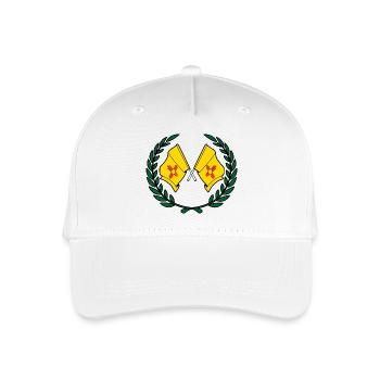 Drapeaux USA Nouveau-Mexique en couronne de laurier - Casquette de baseball bio Enfant - blanc - Devant