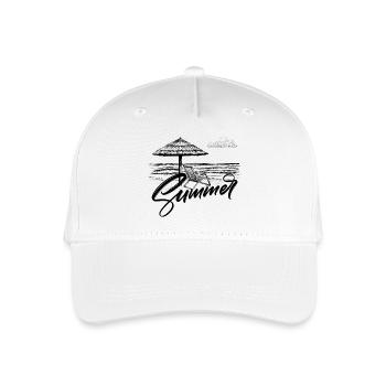 Summer - Organic Kids’ Baseball Cap - white - Front
