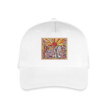 Paix Happy Hippie Pas de guerre - Casquette de baseball bio Enfant - blanc - Devant