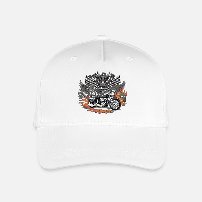 Puissance du moteur du Flame Cruiser - Casquette de baseball bio Enfant - blanc