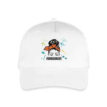 Bonusmomlife Beste Bonus Mama Stiefmama  - Kinder Bio Basecap - Weiß - Vorne