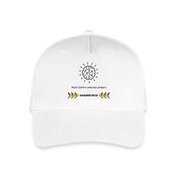 Mon cerveau fonctionne différemment – Conception de la focalisation TDAH - Casquette de baseball bio Enfant - blanc - Devant