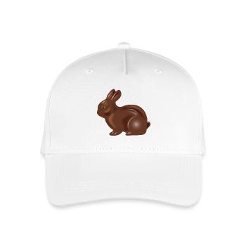 Motif classique du lapin de Pâques en chocolat - Casquette de baseball bio Enfant - blanc - Devant