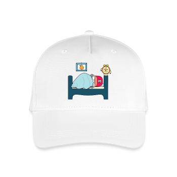 Bedtime Duck Sleepy Cartoon Scene - Organic Kids’ Baseball Cap - white - Front