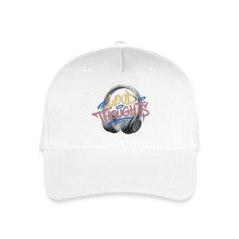 Loud Thoughts Graffiti - Organic Kids’ Baseball Cap - white - Front
