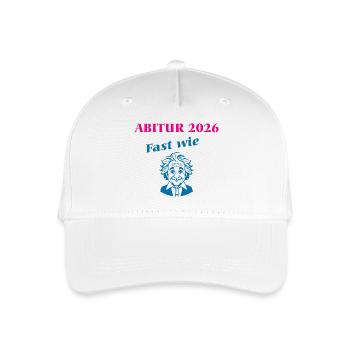 Abitur 2026 - Fast wie Einstein - Kinder Bio Basecap - Weiß - Vorne