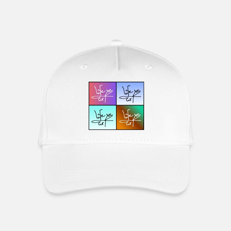Life is Art - Kinder Bio Basecap - Weiß