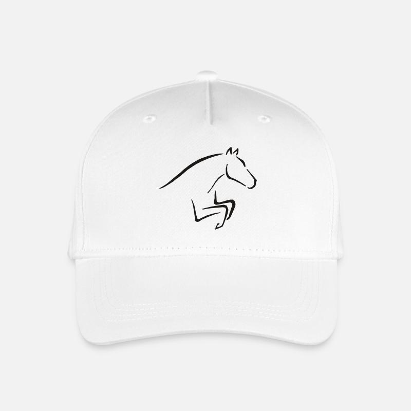 horse - Kinder Bio Basecap - Weiß