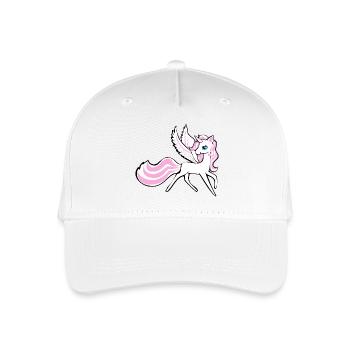 Unicorn Unicorn Pegasus Horse - Pony with wings - Organic Kids’ Baseball Cap - white - Front