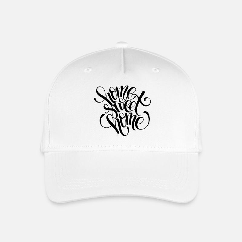 Home sweet home - Kinder Bio Basecap - Weiß