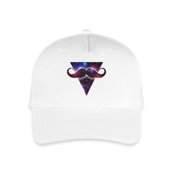 mustache universe - Organic Kids’ Baseball Cap - white - Front