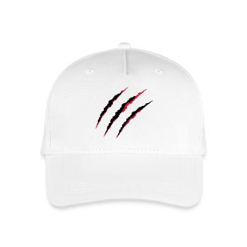 krallen_02 - Kinder Bio Basecap - Weiß - Vorne