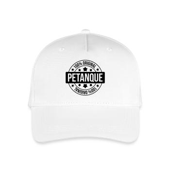 Petanque / Boules / Sport / Game / Pastis - Organic Kids’ Baseball Cap - white - Front
