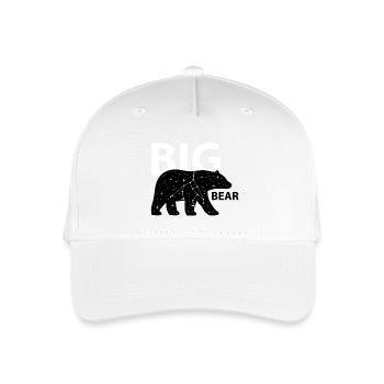Big bear (b) - Organic Kids’ Baseball Cap - white - Front