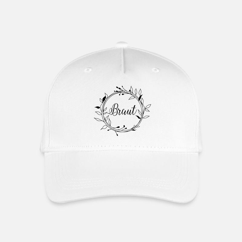 braut_wreath - Kinder Bio Basecap - Weiß