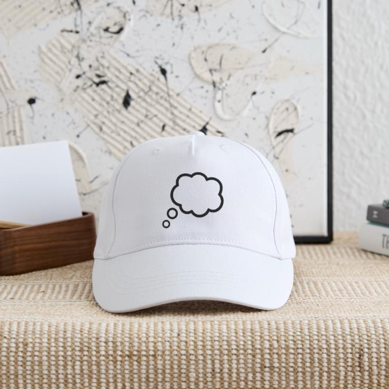 Thinking Bubble Comic Thought Bubble Bubble Thoughts Organic Kids’ Baseball Cap