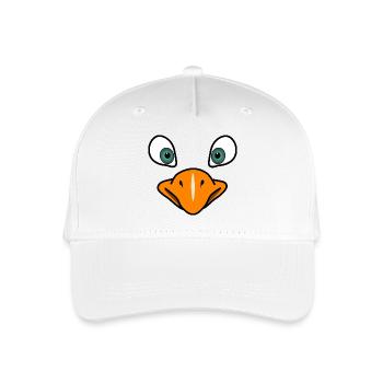Vogelgesicht - Kinder Bio Basecap - Weiß - Vorne