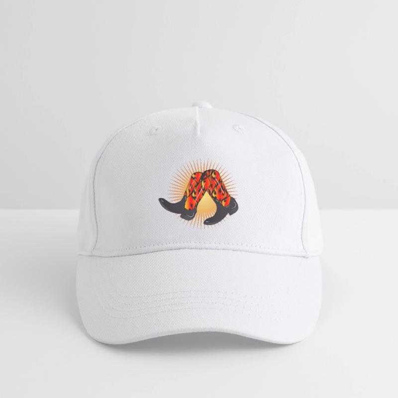 extravagant western boots with flame pattern Organic Kids’ Baseball Cap