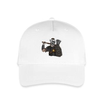 Wikinger, Odin, Thor, Wallhalla, Berserker - Kinder Bio Basecap - Weiß - Vorne