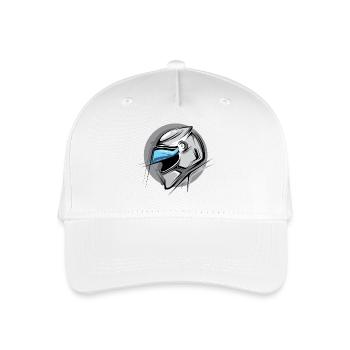 racing helmet Illustration Icon Graphic icon Logo - Organic Kids’ Baseball Cap - white - Front