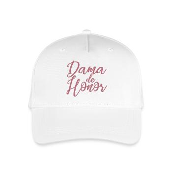 Dama de Honor Bridesmaid Team Bride Wedding Gift - Organic Kids’ Baseball Cap - white - Front