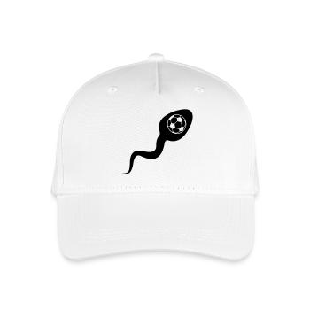 Sperma Sperma Fußball - Kinder Bio Basecap - Weiß - Vorne