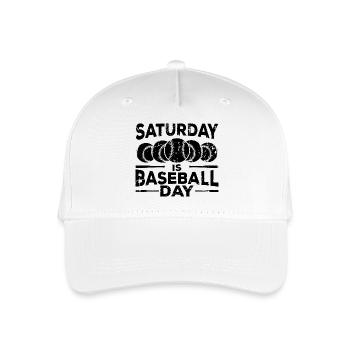 Baseballtag - Kinder Bio Basecap - Weiß - Vorne