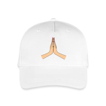 Namasté thank you - Organic Kids’ Baseball Cap - white - Front