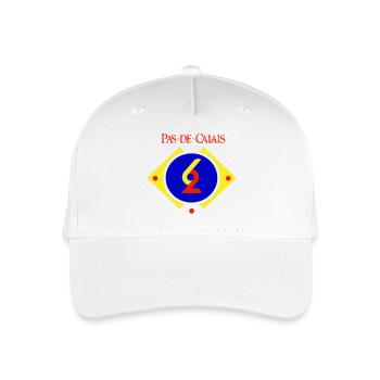 Pas de Calais - Casquette de baseball bio Enfant - blanc - Devant