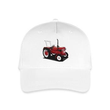 Classic Tractor // Bulldog // Illustration - Organic Kids’ Baseball Cap - white - Front