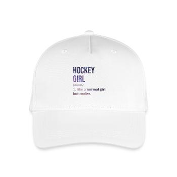 Hockey - Kinder Bio Basecap - Weiß - Vorne