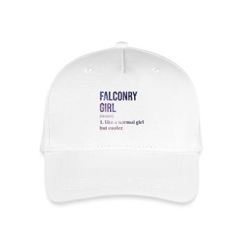 fauconnerie - Casquette de baseball bio Enfant - blanc - Devant