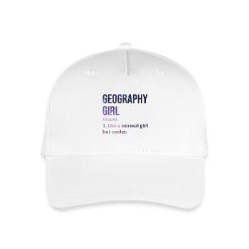 Geography - Organic Kids’ Baseball Cap - white - Front