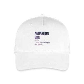 Animation - Organic Kids’ Baseball Cap - white - Front
