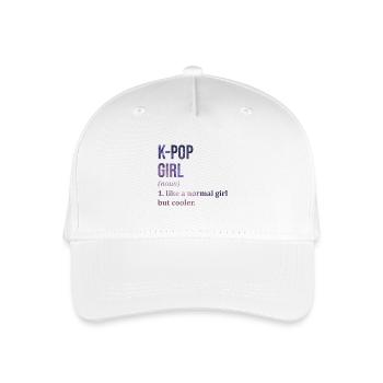 K Pop - Organic Kids’ Baseball Cap - white - Front