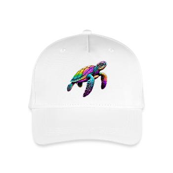 Turtle - Organic Kids’ Baseball Cap - white - Front