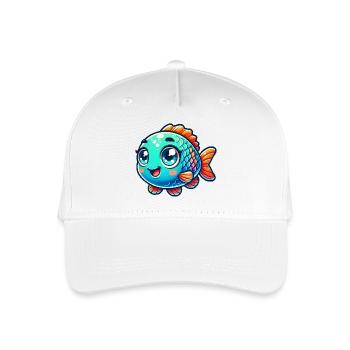 Bande dessinée de poisson - Casquette de baseball bio Enfant - blanc - Devant