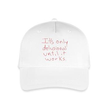 Byellas Wahnhafter Druck - Kinder Bio Basecap - Weiß - Vorne
