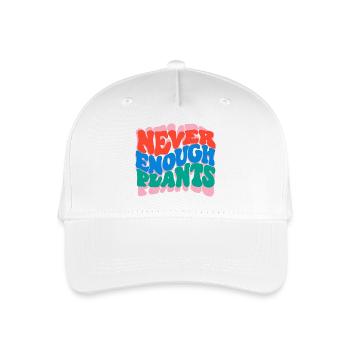 Nie genug Pflanzen - Kinder Bio Basecap - Weiß - Vorne